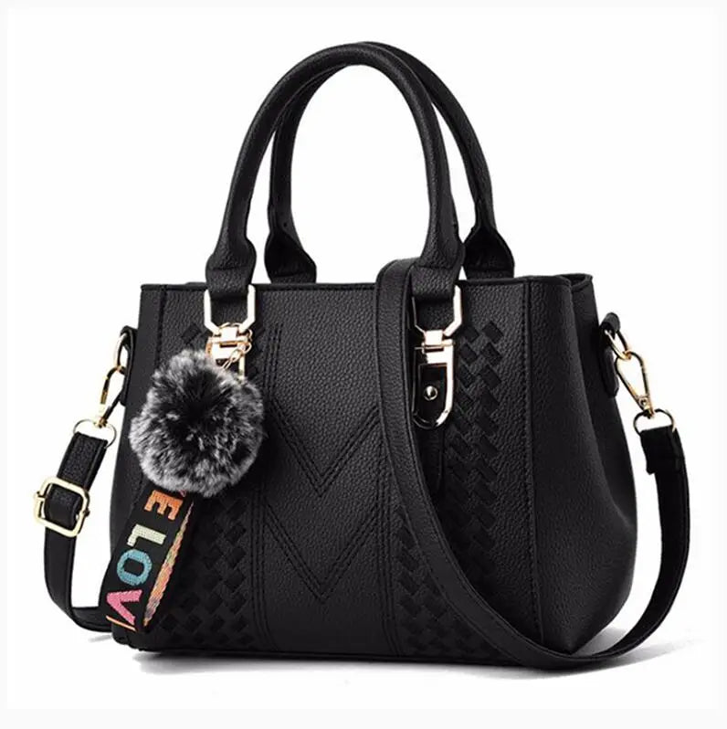 Embroidered Leather Messenger Bag