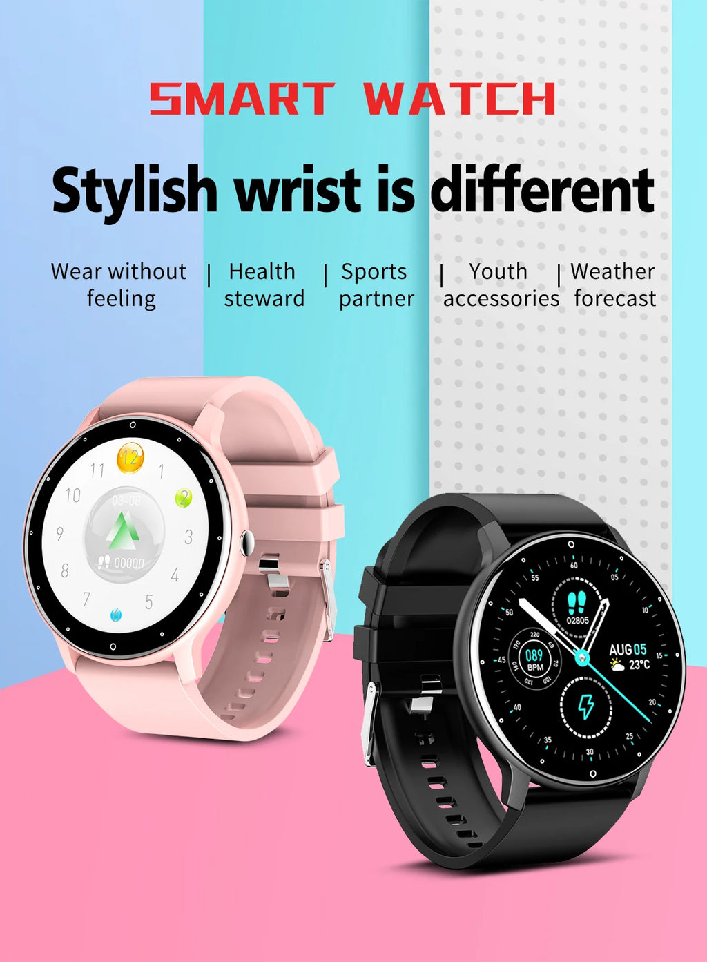 LIGE 2026 Smartwatch with Heart Rate Monitor