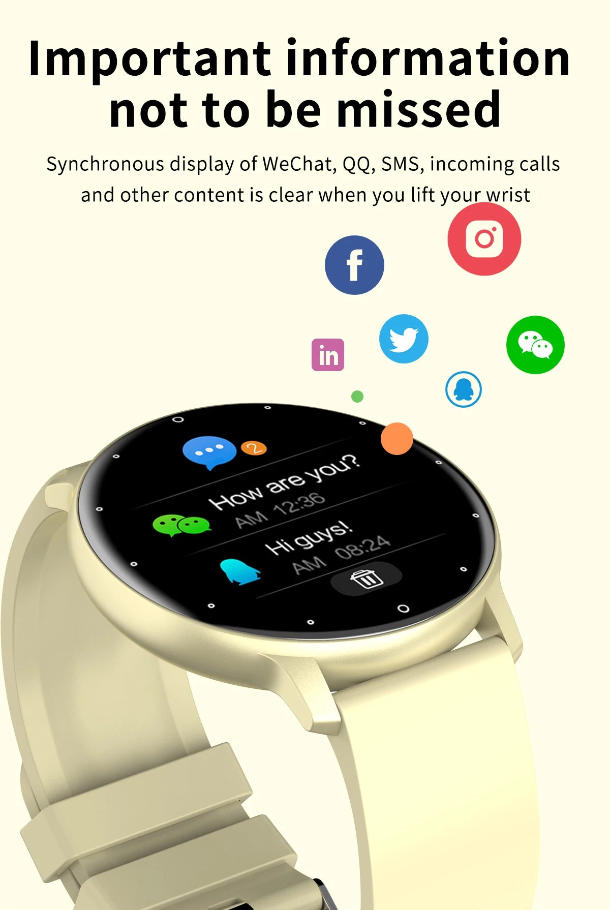 LIGE 2026 Smartwatch with Heart Rate Monitor