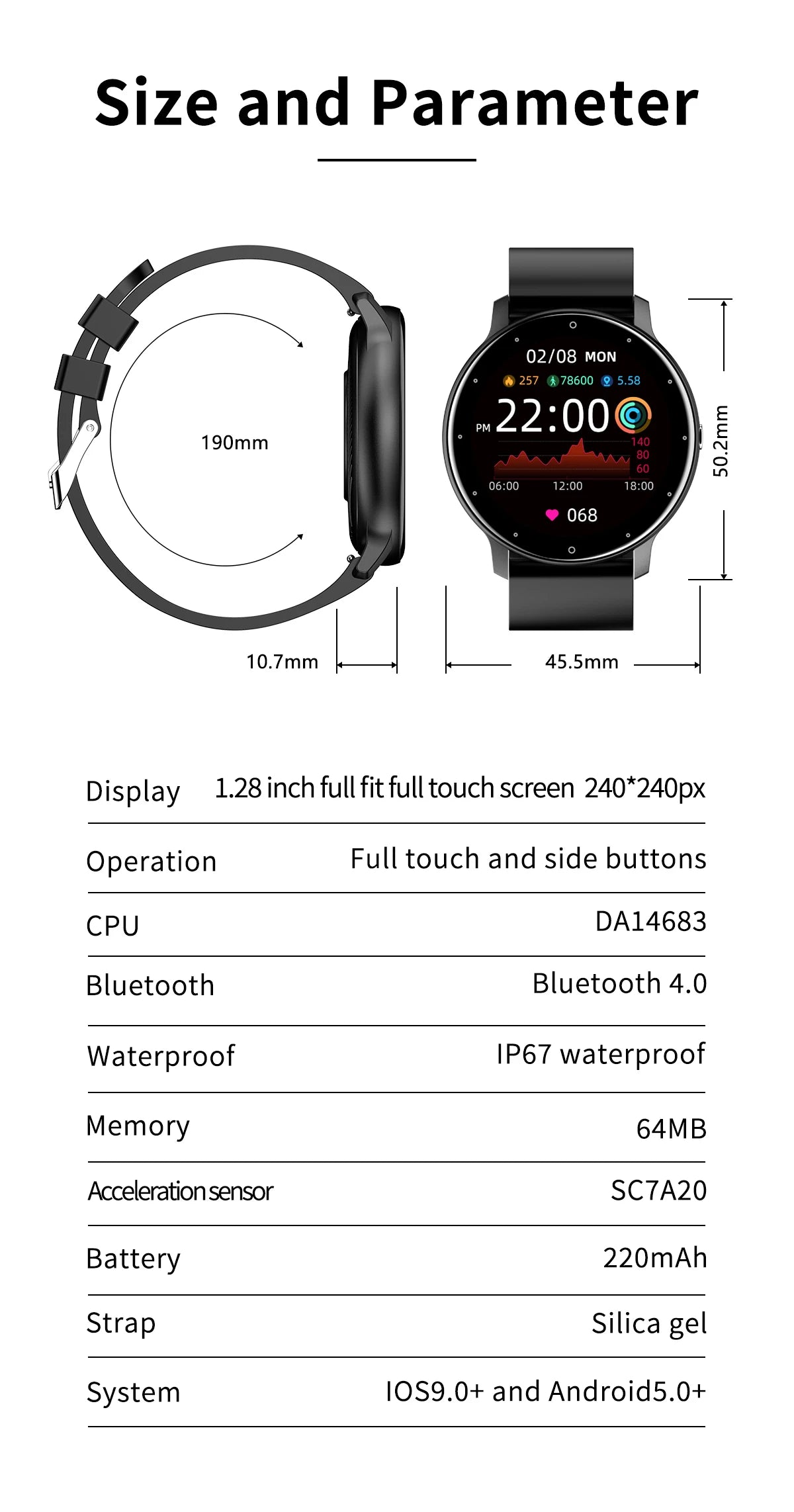 LIGE 2026 Smartwatch with Heart Rate Monitor
