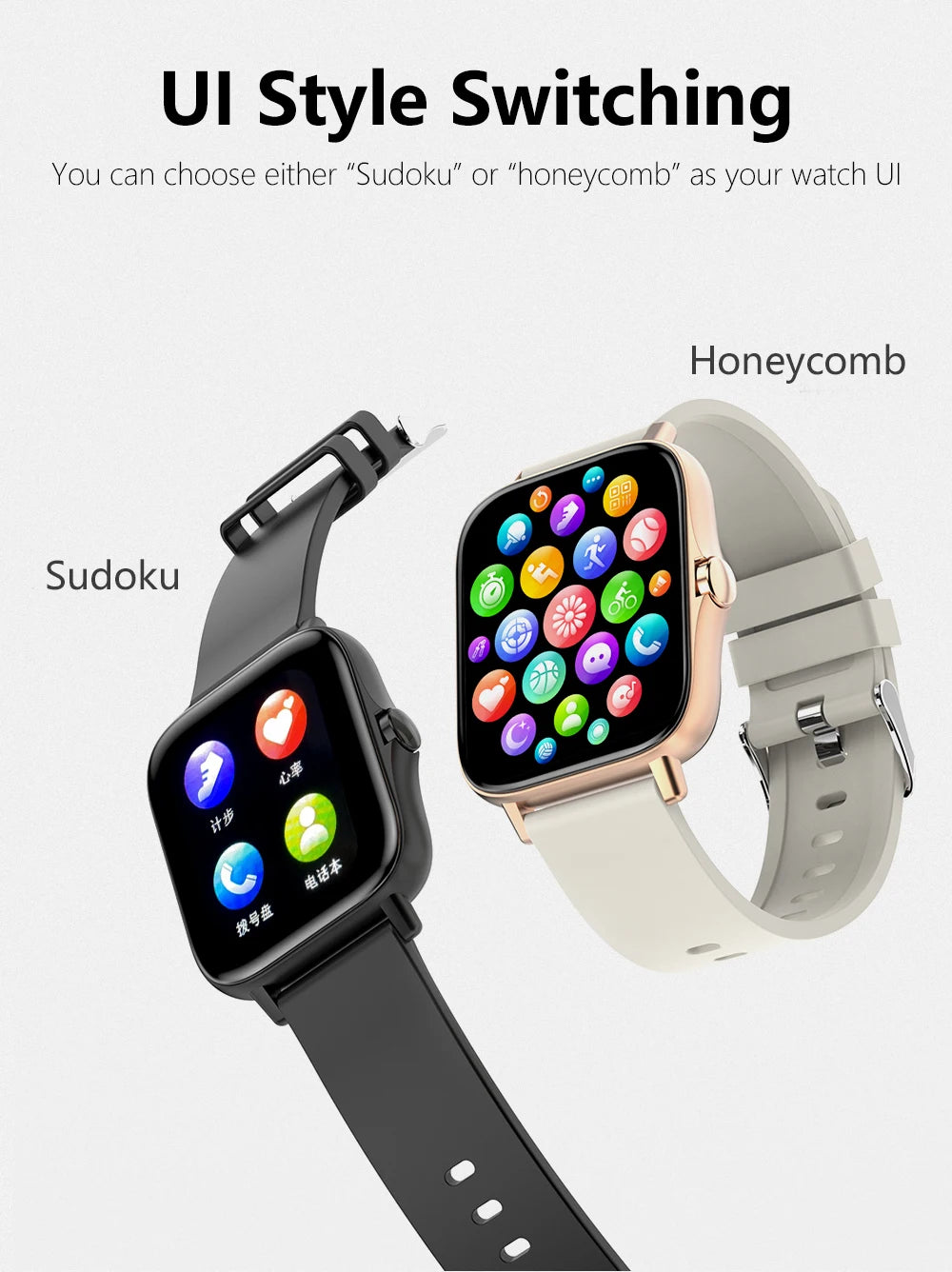 Elegance Rose Smartwatch – Touch Screen and Bluetooth Calling.