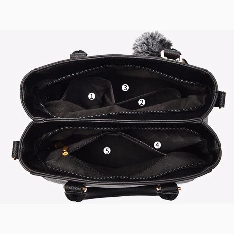 Embroidered Leather Messenger Bag
