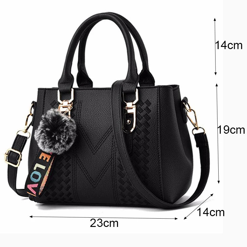 Embroidered Leather Messenger Bag