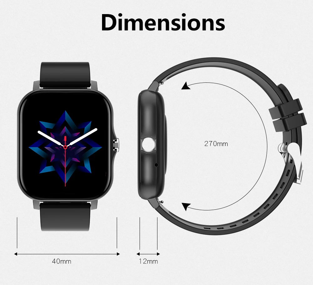 Elegance Rose Smartwatch – Touch Screen and Bluetooth Calling.