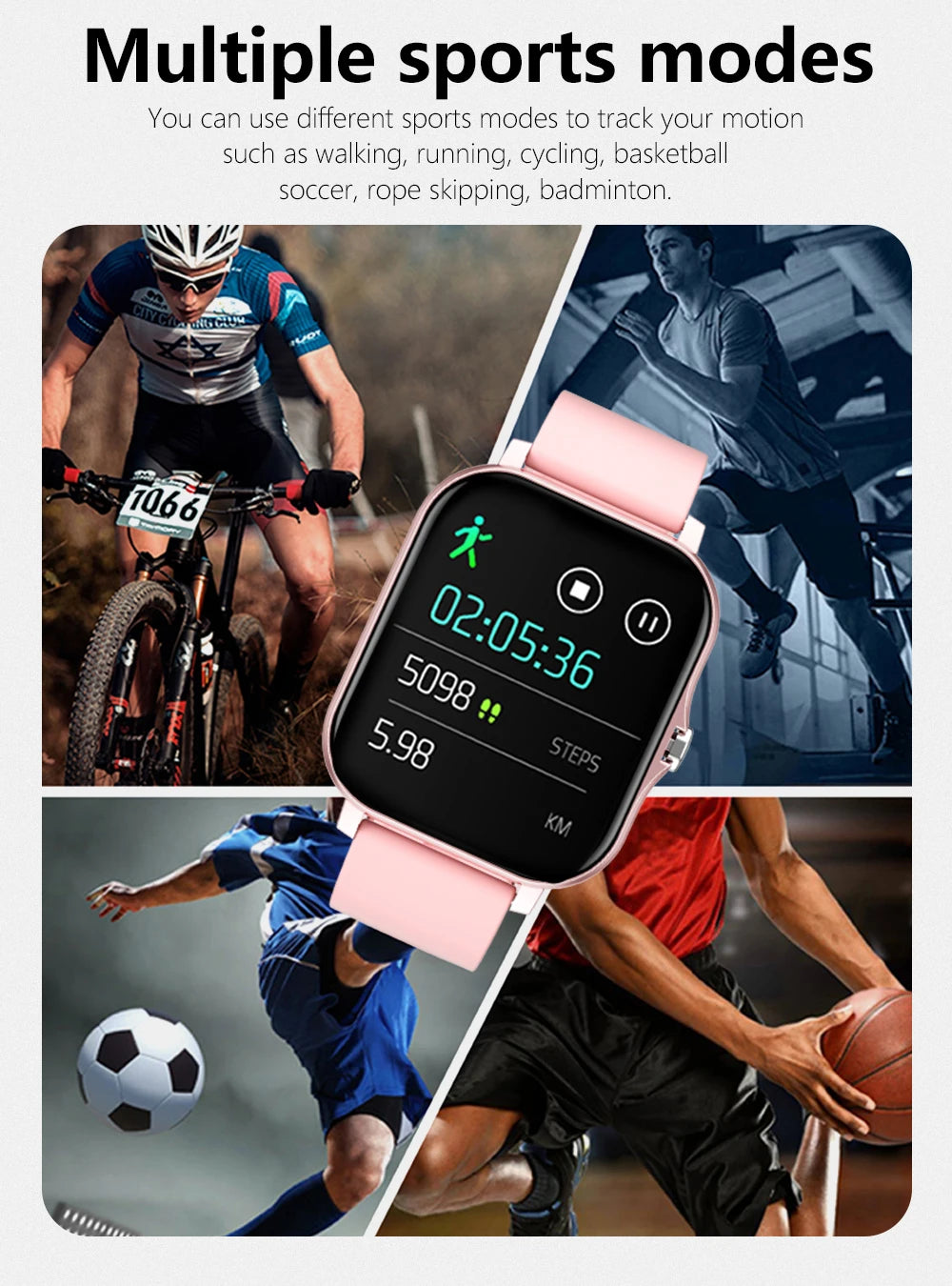 Elegance Rose Smartwatch – Touch Screen and Bluetooth Calling.