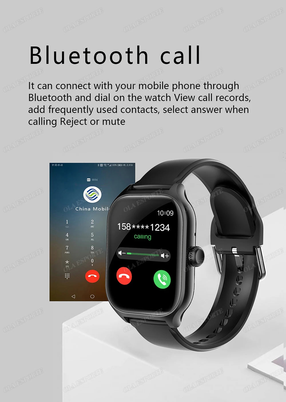 Sport Smartwatch with Bluetooth Calling