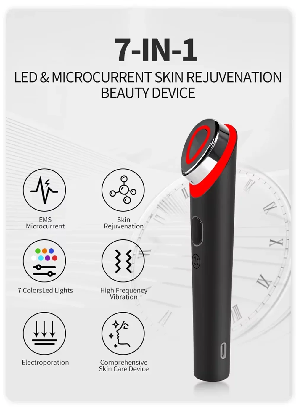 EMS Microcurrent Anti-Aging Facial Massager