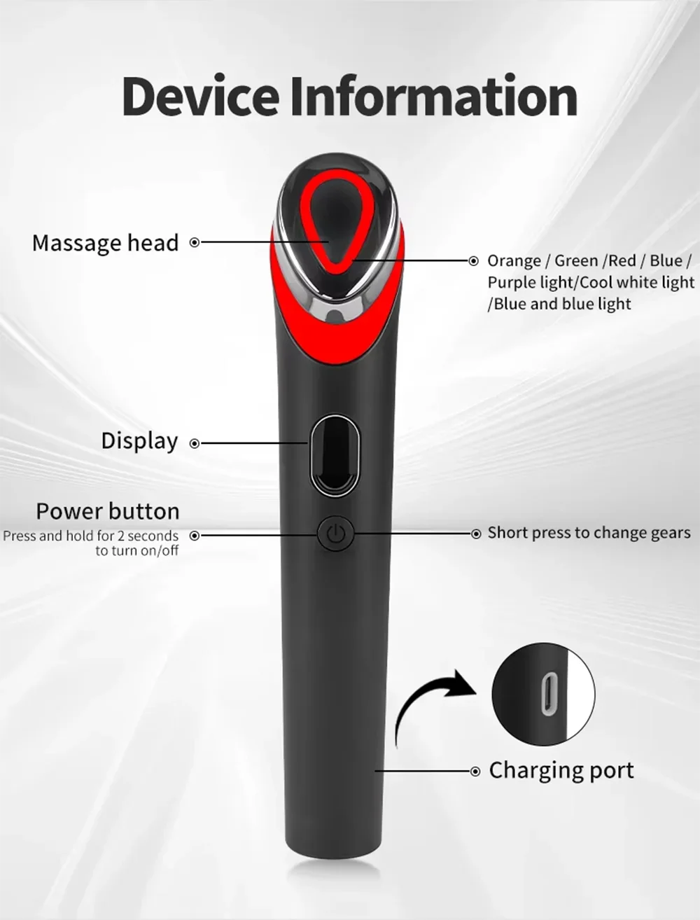 EMS Microcurrent Anti-Aging Facial Massager