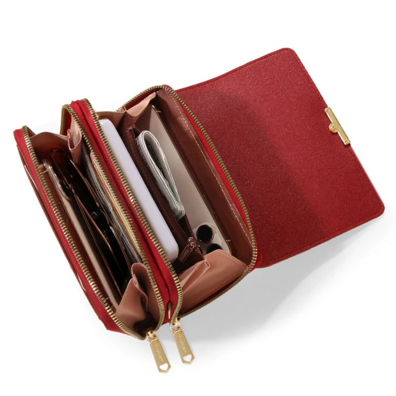 Korean Multifunctional Wallet with Shoulder Bag