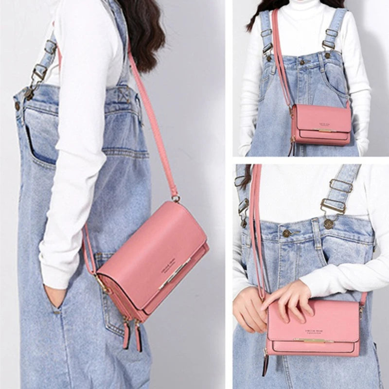 Korean Multifunctional Wallet with Shoulder Bag