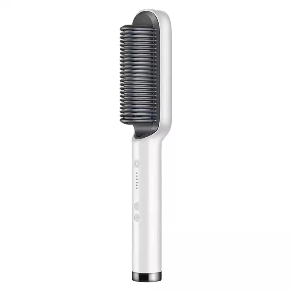 Multifunctional Electric Hair Straightener Brush – Negative Ions & Professional Results at Home