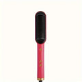 2-in-1 Electric Hair Straightener & Curler Comb – Negative Ions & Fast Heating