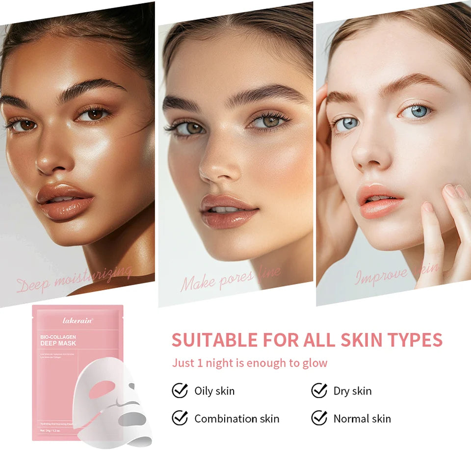 Aurora Nova 4 Bio-Collagen Real Deep Mask – Overnight Hydration & Glass Skin Glow