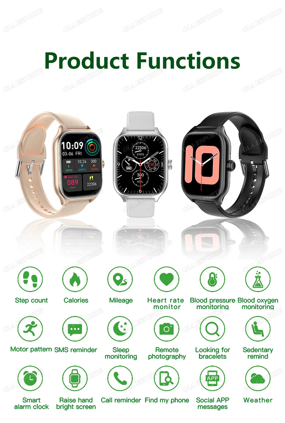 Sport Smartwatch with Bluetooth Calling