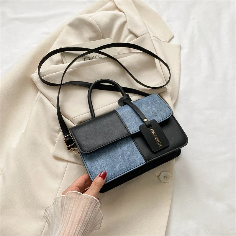 Aurora Nova 4 Luxury Handbag – Bicolor Elegance and Minimalist Style