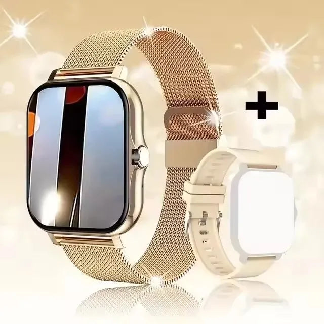 Elegance Rose Smartwatch – Touch Screen and Bluetooth Calling.