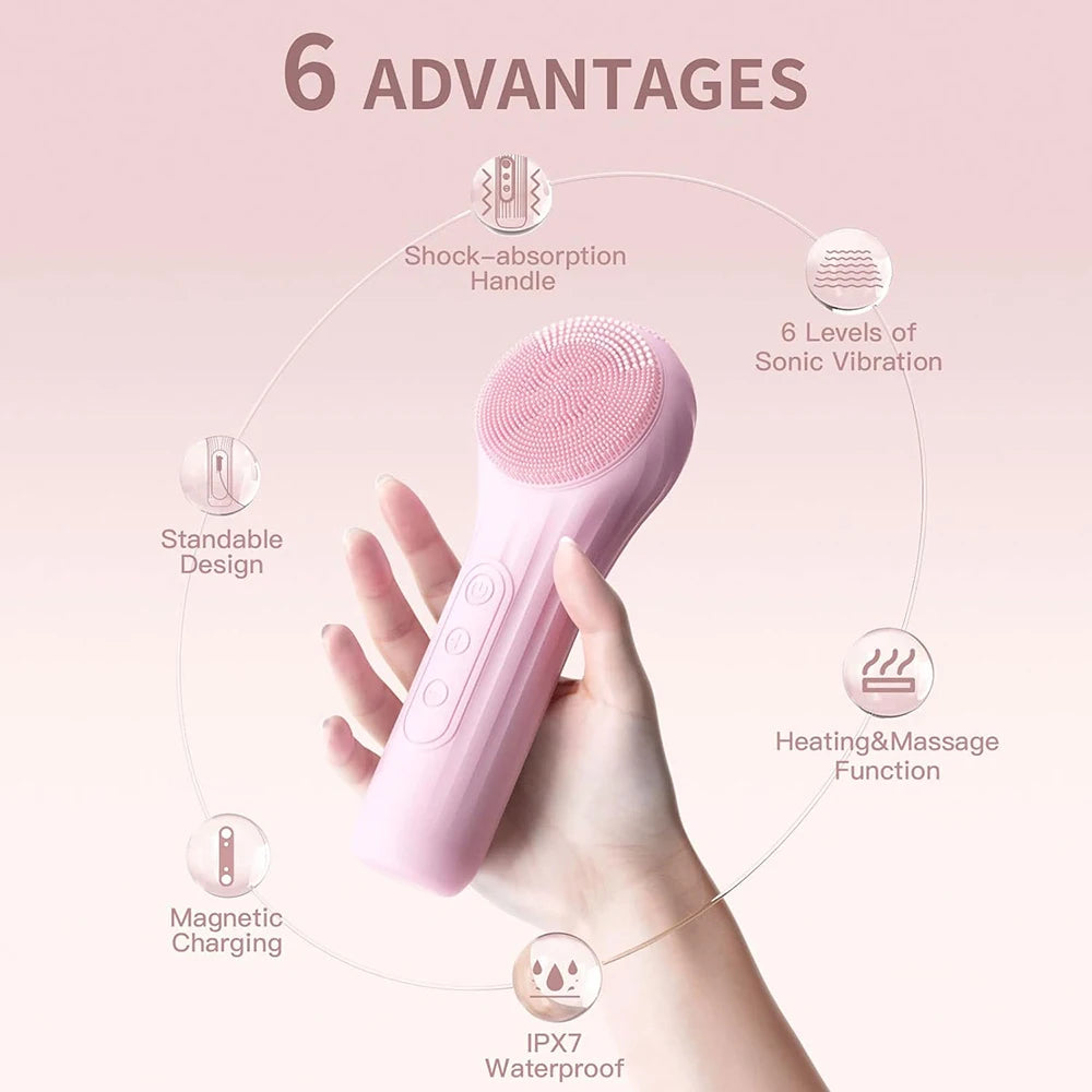 Rechargeable Sonic Facial Cleansing Brush
