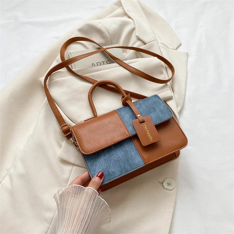 Aurora Nova 4 Luxury Handbag – Bicolor Elegance and Minimalist Style