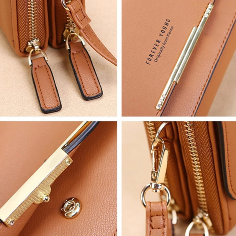 Korean Multifunctional Wallet with Shoulder Bag