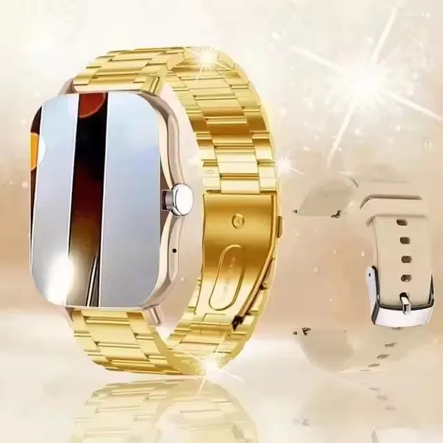Elegance Rose Smartwatch – Touch Screen and Bluetooth Calling.