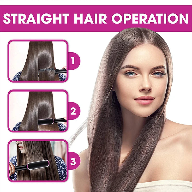 Professional Electric Hair Curler with Cylindrical Barrel – Negative Ions & Perfect Curls