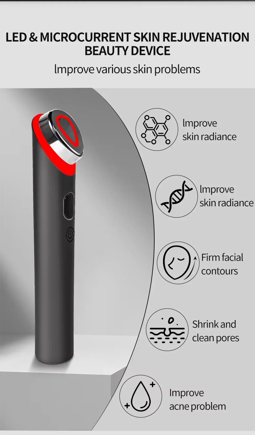 EMS Microcurrent Anti-Aging Facial Massager