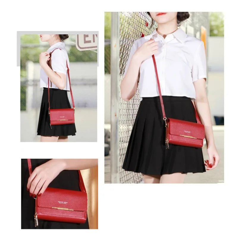 Korean Multifunctional Wallet with Shoulder Bag