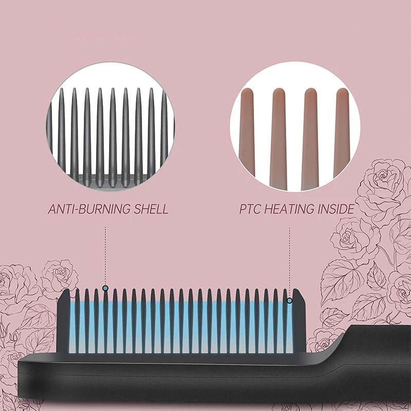 Professional Electric Hair Curler with Cylindrical Barrel – Negative Ions & Perfect Curls