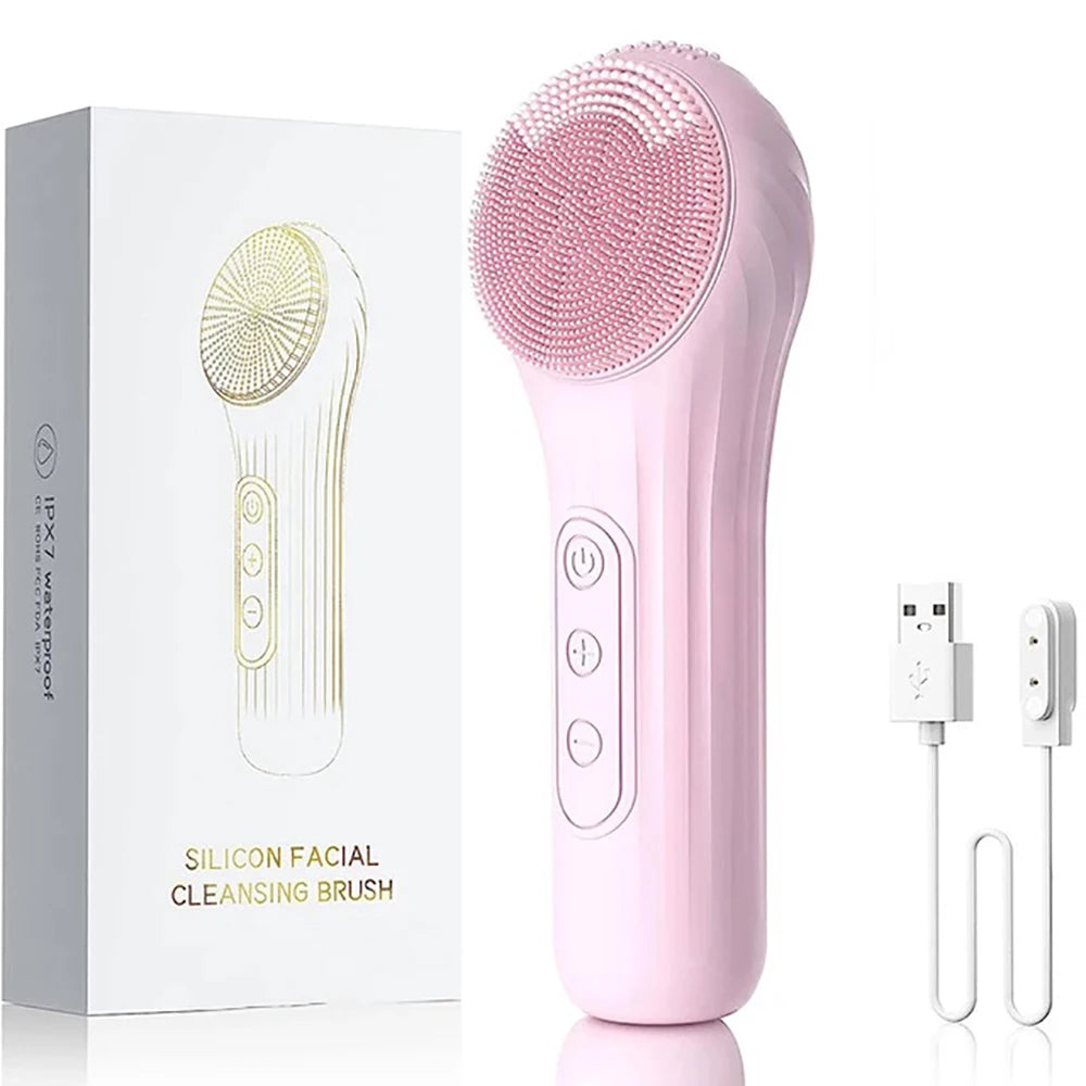 Rechargeable Sonic Facial Cleansing Brush