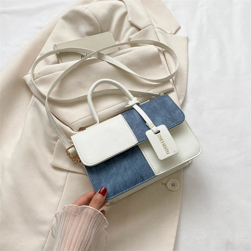 Aurora Nova 4 Luxury Handbag – Bicolor Elegance and Minimalist Style