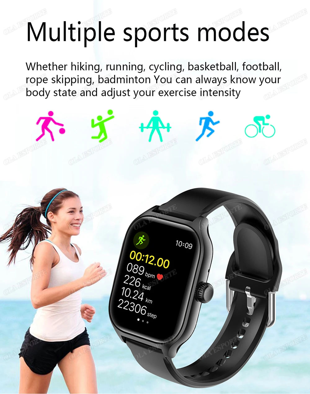 Sport Smartwatch with Bluetooth Calling