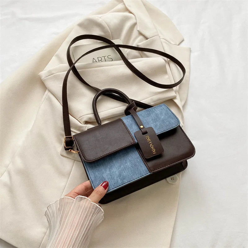 Aurora Nova 4 Luxury Handbag – Bicolor Elegance and Minimalist Style