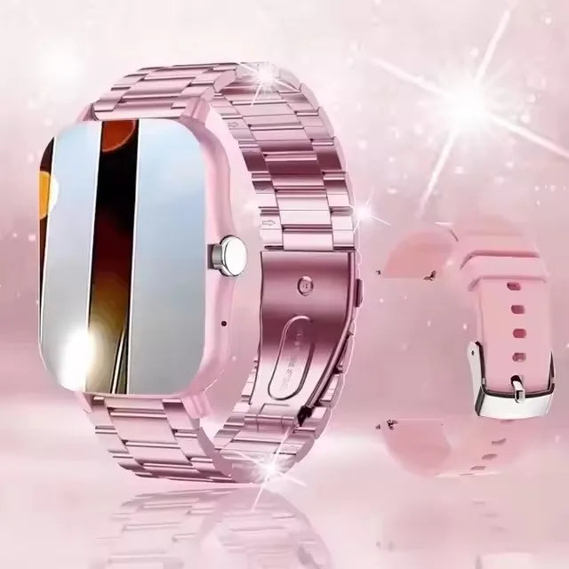 Elegance Rose Smartwatch – Touch Screen and Bluetooth Calling.
