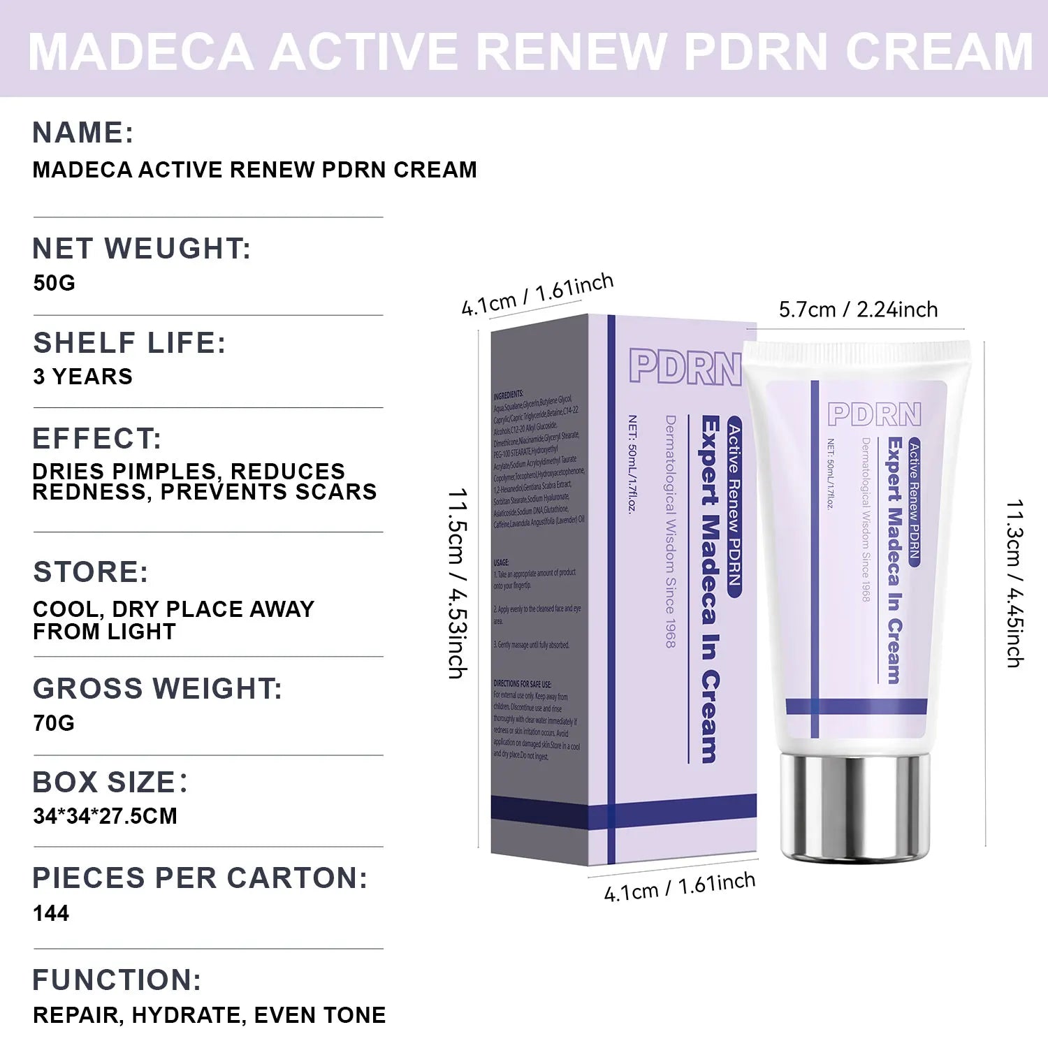 Aurora Nova 4: Madeca Time Reverse Cream – Total Renewal & Firming Effect (50ml)