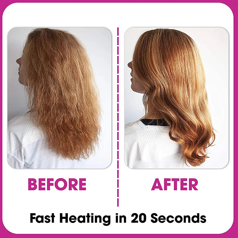 Professional Electric Hair Curler with Cylindrical Barrel – Negative Ions & Perfect Curls