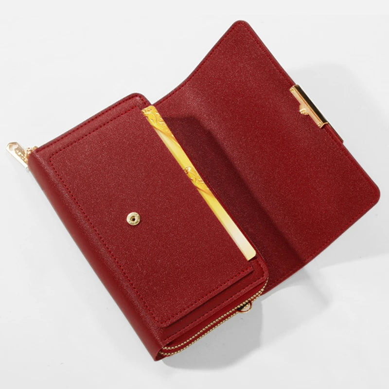 Korean Multifunctional Wallet with Shoulder Bag