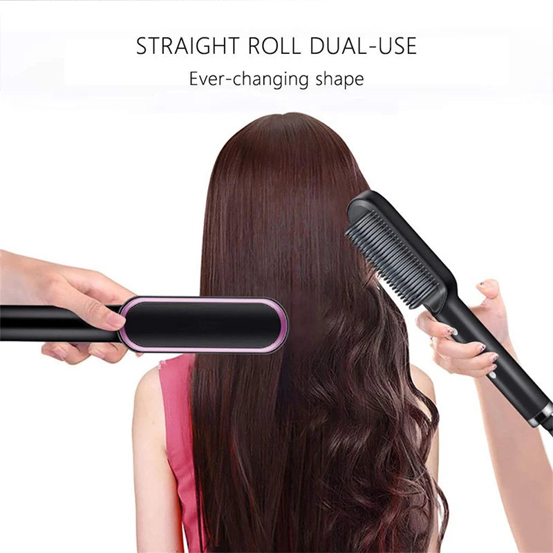 Professional Electric Hair Curler with Cylindrical Barrel – Negative Ions & Perfect Curls