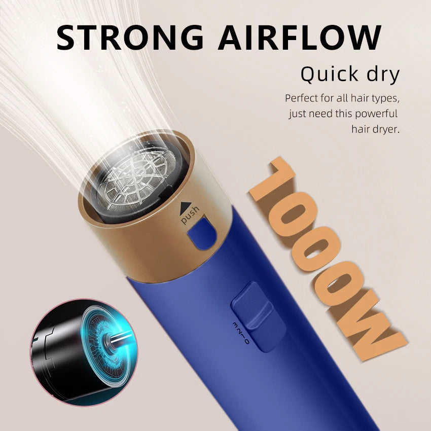 Powerful airflow styling tool from Aurora Nova 4 showing the 1000W high-speed motor for quick drying.